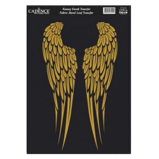 Aladine Zlatá nažehlovací nálepka 21x30 cm - křídla