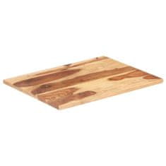 Greatstore Stolní deska masivní sheeshamové dřevo 25–27 mm 60 x 80 cm