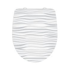 BPS-koupelny WC prkénko Duroplast Soft Close White Wave High Gloss 82584