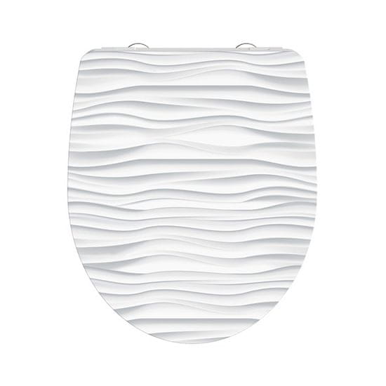 BPS-koupelny WC prkénko Duroplast Soft Close White Wave High Gloss 82584