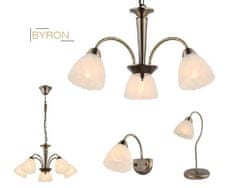 ACA  Stolní lampička BYRON, barva bronzu