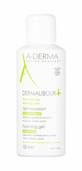 A-Derma 125ml dermalibour+ foaming gel, sprchový gel