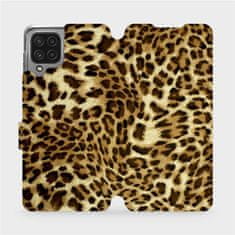 Mobiwear Flip pouzdro na mobil Samsung Galaxy A22 4G - VA33P Leopardí vzor