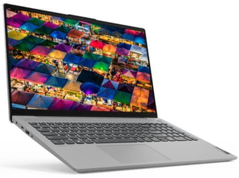 Notebook Lenovo IdeaPad 5 15ITL05 výkonný ľahký prenosný Wi-Fi ax bluetooth HDMI 15,6 palcov IPS Full HD displej s veľmi vysokým rozlíšením excelentný zvuk audio výkonný procesor Intel Iris Xe Graphics