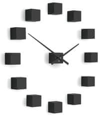 Future Time Designové nástěnné nalepovací hodiny Future Time FT3000BK Cubic black