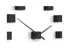 Future Time Designové nástěnné nalepovací hodiny Future Time FT3000BK Cubic black