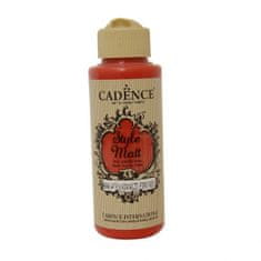 Aladine Matná akrylová barva Cadence Style Matt 120ml -fire red červená ohnivá