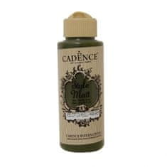 Aladine Matná akrylová barva Cadence Style Matt 120ml - farm green farmářská zelená