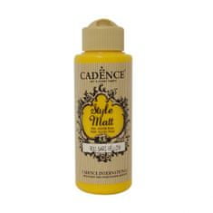 Aladine Matná akrylová barva Cadence Style Matt 120ml - yellow žlutá