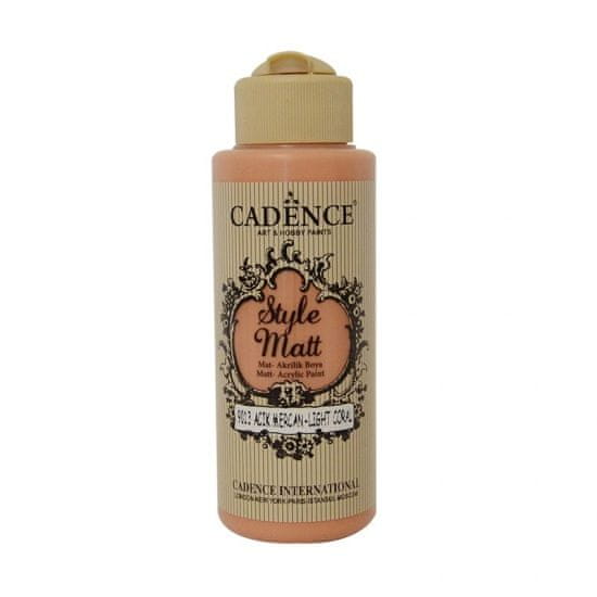 Aladine Matná akrylová barva Cadence Style Matt 120ml - light coral světlý korál