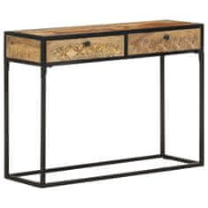 shumee Konzolový stolek 100 x 35 x 75 cm masivní mangovníkové dřevo