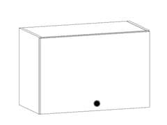 Nejlevnější nábytek MISAEL horní skříňka G60K, korpus bílý, dvířka borovice andersen