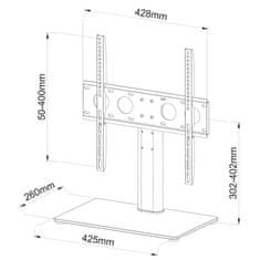 Ergosolid CASTOR 2 podstavec na televize 32" - 55"