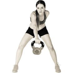 Greatstore Kettlebell litinová činka 8 kg MOVIT s vinylovým potahem