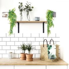 Greatstore PLANTASIA Sada umělé závěsné rostliny, 120 cm, 2 ks