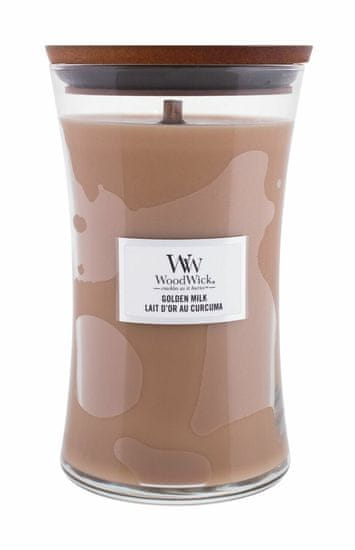 Woodwick 610g golden milk, vonná svíčka