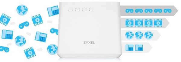 Bezdrátový Wi-Fi router  Zyxel XMG3927-B50A (XMG3927-B50A-EU01V1F) 2 frekvenční pásma 2,4 GHz 5 GHz