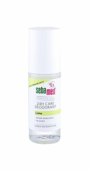 Sebamed 50ml sensitive skin 24h care lime, deodorant