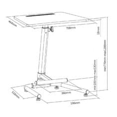 Fiber Mounts M8C49 stolek na notebook nebo laptop