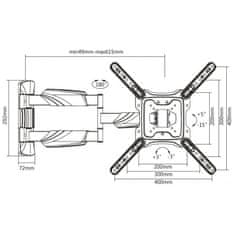 Reflecta FLEXO 55-4040T nástěnný držák monitoru