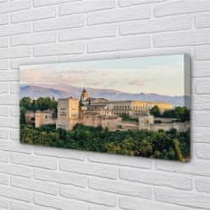 tulup.cz Obrazy na plátně Španělsko Castle horský les 120x60 cm