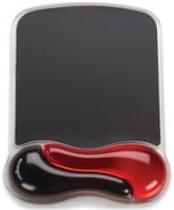 ergonomická gelová podložka pod myš Duo - červená (62402)