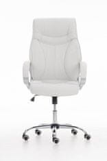 BHM Germany Kancelářská židle Torro, syntetická kůže, bílá