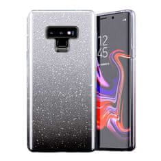 MobilPouzdra.cz Gelové třpytivé černé OMBRE pouzdro SHINNING na XIAOMI Redmi Note 9T