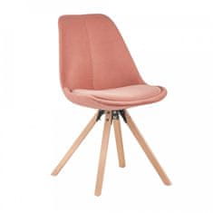 ATAN Židle SABRA - růžová/buk