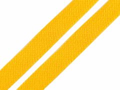 Kraftika 10m žlutá oděvní šňůra plochá šíře 11-15 mm