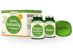 GreenFood GreenFood Výhodná Sada Junior Immunity & Probiotics + dárek Pill Box