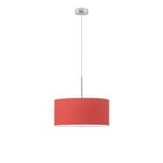 LYSNE.PL Závěsná lampa SINTRA fi 40 cm 3xE27 dno, kartáčované oceli rám , červená