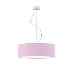 LYSNE.PL Závěsná lampa HAJFA fi 50 cm 3xE27 dno, chromový rám, fialová