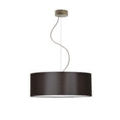 LYSNE.PL Lustr lampa HAJFA fi 50 cm 3xE27 dno, starý zlatý rám, hnědá