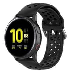 BStrap Silicone Dots řemínek na Samsung Galaxy Watch 42mm řemínek, black