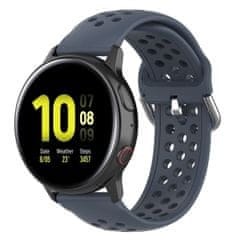 BStrap Silicone Dots řemínek na Samsung Galaxy Watch 42mm řemínek, dark gray