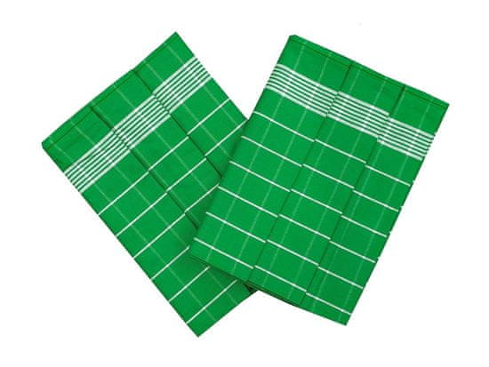 Svitap J.H.J.  Utěrka Pozitiv Egyptská bavlna 50x70 cm zelená/bílá 3 ks