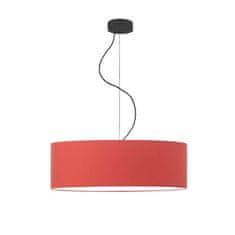 LYSNE.PL  Závěsná lampa HAJFA fi 60 cm 5xE27 dno, černý rám, červená