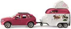 Schleich 42535 Dobrodružné auto s přívěsem a koněm