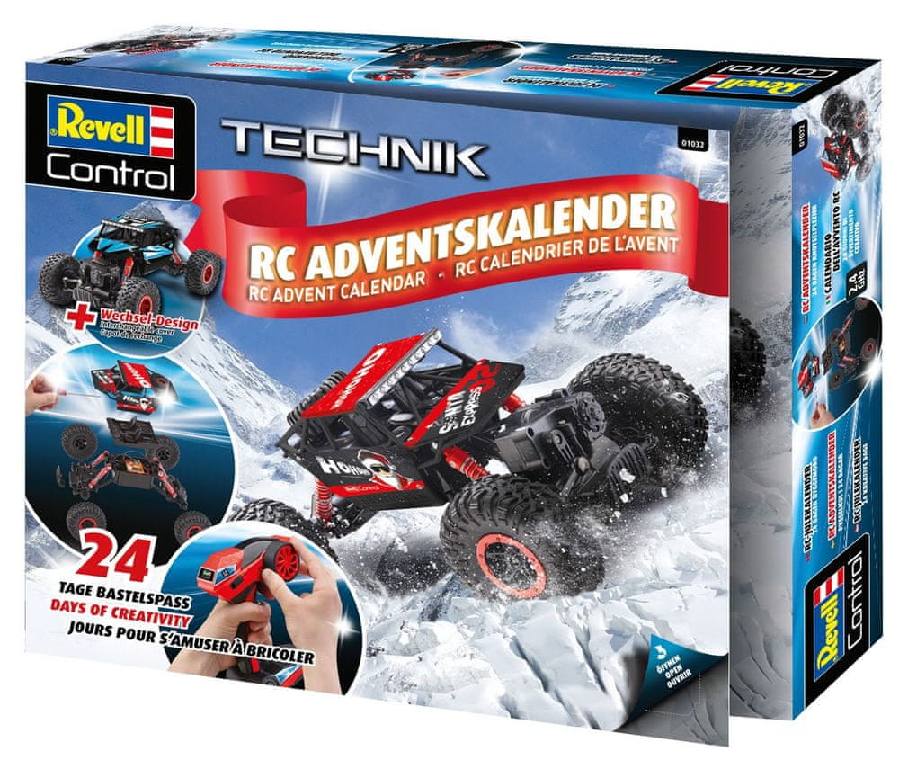 Revell Adventní kalendář RC Crawler - rozbaleno