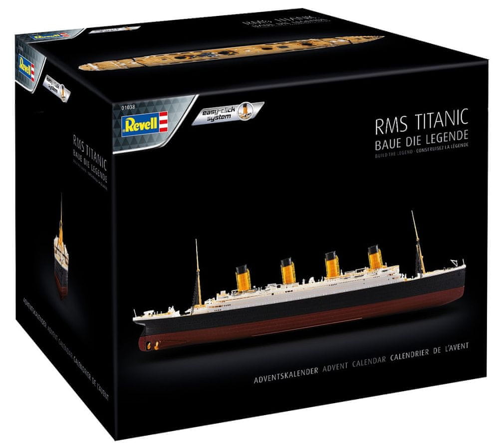 Revell Adventní kalendář RMS Titanic (1:600) - rozbaleno