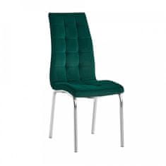 ATAN Jídelní židle GERDA NEW - smaragdová / chrom