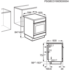 AEG elektrický sporák Mastery AirFry CCB6440ABW