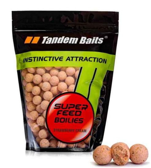 Tandem Baits Boilies Super Feed 18 mm/1kg Strawberry Cream