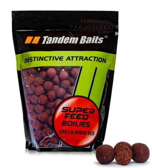 Tandem Baits Boilies Super Feed 18 mm/1kg Chili & Robin Red