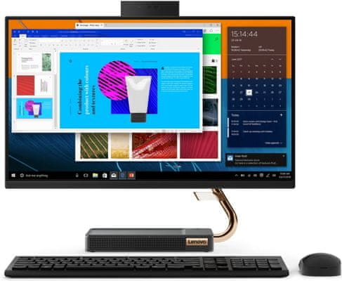 Lenovo IdeaCentre AIO 5 (F0G3003NCK) webkamera, vysoké rozlišení, komunikace on-line, čistý záznam hlasu