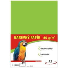 STEPA Barevný papír A3/100/80g - světle zelený