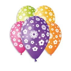Gemar OB balónky GS110 Květiny 100 ks