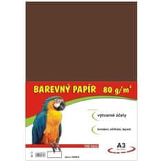 STEPA Barevný papír A3/100/80g - hnědý