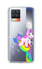 TopQ Kryt Realme 8 silikon Flying Unicorn 61563